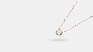 Custom diamond station necklace by Neptunes Jewelry