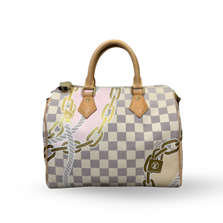 LOUIS VUITTON Nautical Damier Azur Speedy Bandouliere 25