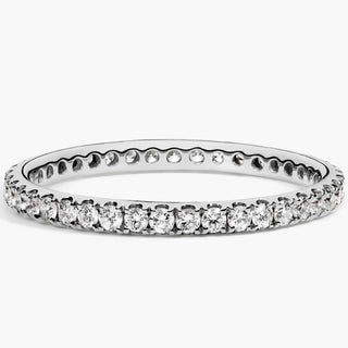 14k White Gold Riviera Pavé Diamond Eternity Ring (1/2 carat total weight)