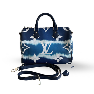 LOUIS VUITTON Blue Leather Speedy 30 Escale Bandoulière M45146 MB1210