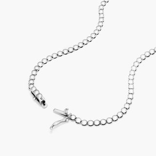 Necklace with Lariat Diamonds in 14K White Gold