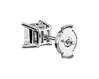 Princess Cut Diamond Stud Earrings In 14k White Gold (1 1/2 Ct. Tw.)