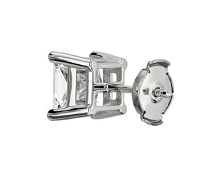 Princess Cut Diamond Stud Earrings In 14k White Gold (4 Ct. Tw.)