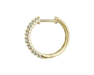 Triple Row Diamond Hoop Earrings In 14k Yellow Gold (3/4 Ct. Tw.)