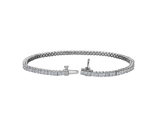 Lab Grown Diamond Princess-Cut Tennis Bracelet In 14k White Gold (5 Ct. Tw.)