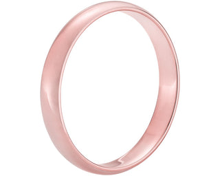 Traditional 14k rose gold wedding ring (3mm)