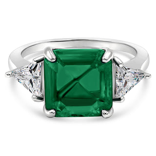 2.5 Ct. Simulated Palaiba Tourmaline Gemstone Ring in 14K Plated White Gold