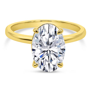 3.5 Ct. LGD Solitaire Engagement Ring in 14K Yellow Gold