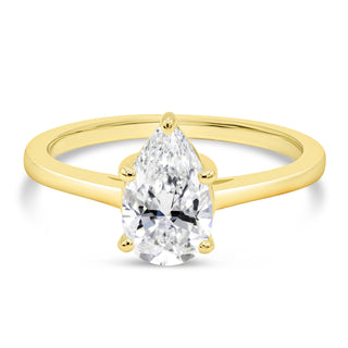 3.5 Ct. LGD Solitaire Engagement Ring in 14K Yellow Gold