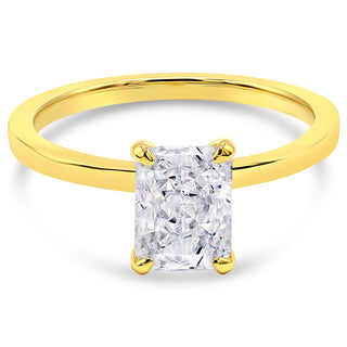 3.5 Ct. LGD Solitaire Engagement Ring in 14K Yellow Gold