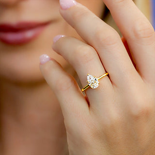 3.5 Ct. LGD Solitaire Engagement Ring in 14K Yellow Gold