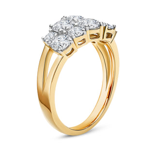 1.796 CTW Diamond Multi-Cluster Ring | Neptunes Jewelry.