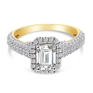 1.719 CTW LGD Diamond Halo Engagement Ring | Luxurious Sparkle at Neptunes Jewelry