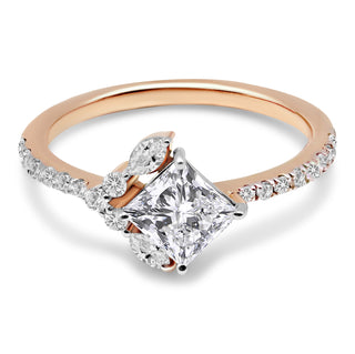 1.284 ctw LGD Diamond Accented Engagement Ring
