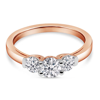 1.054 LGD Diamond Three-Stone Engagement