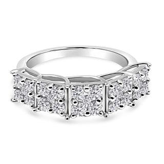 1.138 CTW LGD Diamond Quintuple Set Ring | Neptunes Jewelry.