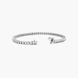 Platinum Bezel Diamond Tennis Bracelet (2 CTW - H-I / SI1-SI2)