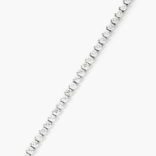 Platinum Two Prong Diamond Tennis Bracelet (2 CTW - H-I / SI1-SI2)
