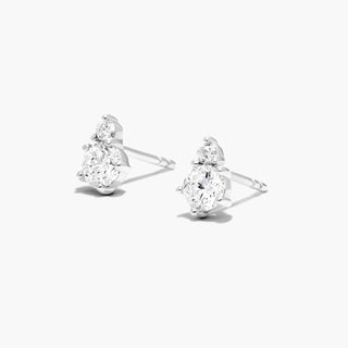 14K White Gold Cosmos Lab-Created Diamond Stud Earrings