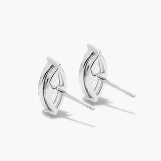 Platinum Marquise Cut Diamond Stud Earrings (0.25 CTW - H-I / SI1-SI2)