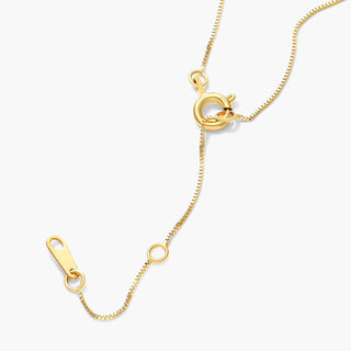 14K Yellow Gold Drop Lab-Created Diamond Pendantv