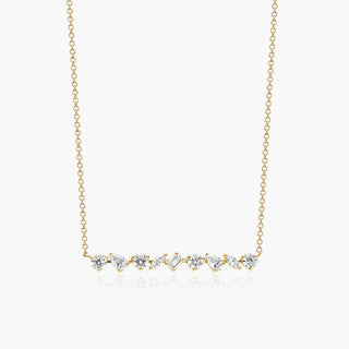 Handcrafted solitaire diamond necklace design