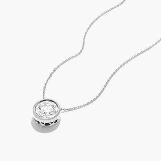 Platinum Bezel Diamond Pendant (0.25 CTW - H-I / SI1-SI2)