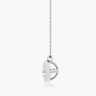 Platinum Milgrain Bezel Diamond Pendant (0.25 CTW - H-I / SI1-SI2)
