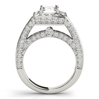 EMERALD CUT HALO ENGAGEMENT RING