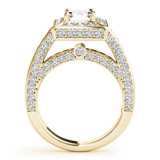 EMERALD CUT HALO ENGAGEMENT RING