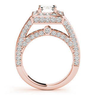 EMERALD CUT HALO ENGAGEMENT RING