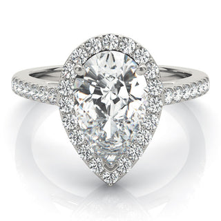 PEAR SHAPE HALO