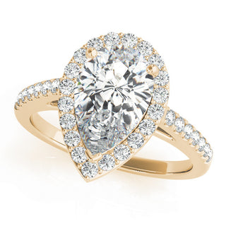 PEAR SHAPE HALO