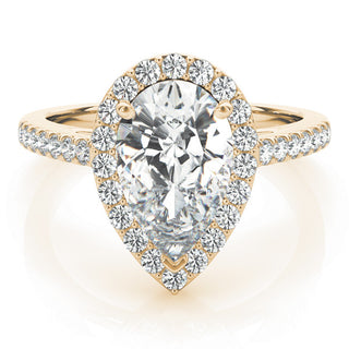 PEAR SHAPE HALO