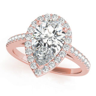 PEAR SHAPE HALO