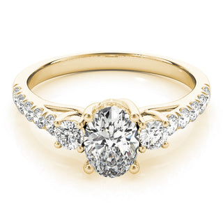ENGAGEMENT RINGS 3 STONE OVAL