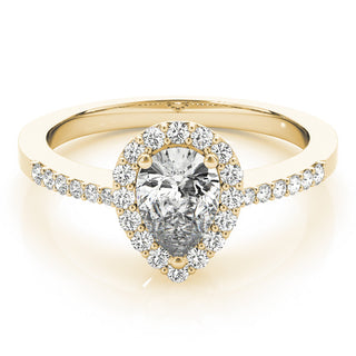 ENGAGEMENT RINGS HALO PEAR & TRILLION