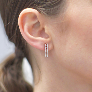 0.496 LGD Stick Stud Earrings