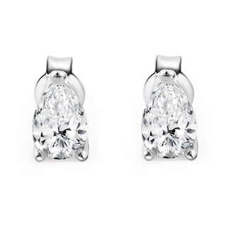 1.016 ctw Pear LGD Diamond Stud Earrings