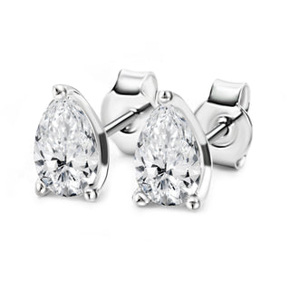 1.016 ctw Pear LGD Diamond Stud Earrings