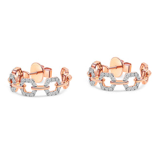 Luxurious 0.528 CTW LGD Diamond Hoop Earrings | Neptunes Jewelry