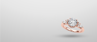 Rose gold engagement ring at Neptunes Jewelry