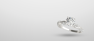 White gold engagement ring by Neptunes Jewelry