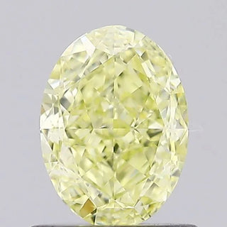 1.00ct Oval Natural Diamond (Fancy Yellowish Yellow, Clarity VS2, GIA)