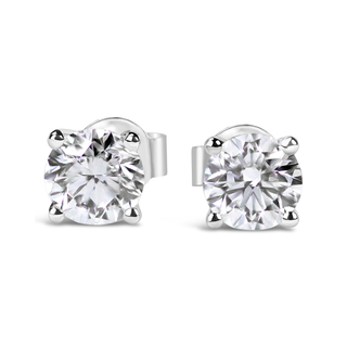 Luxurious 2.766 CTW LGD Diamond Stud Earrings