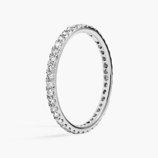 14k White Gold Riviera Pavé Diamond Eternity Ring (1/2 carat total weight)