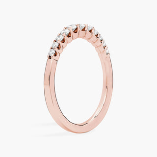 Selene's 13k rose gold graduated diamond anniversary ring (1/3 carat total weight)