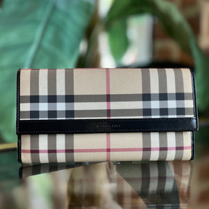 Burberry Nova Check Long Wallet