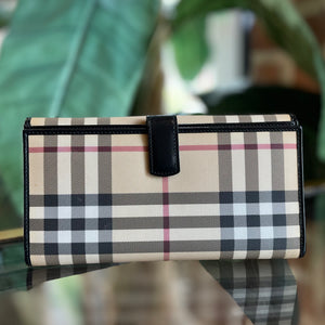 Burberry Nova Check Long Wallet