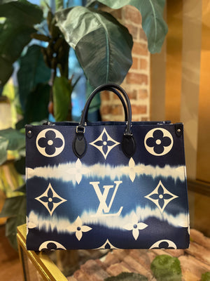 LOUIS VUITTON OnTheGo Blue Escale GM